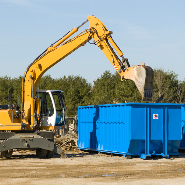 can i choose the location where the residential dumpster will be placed in Branchland